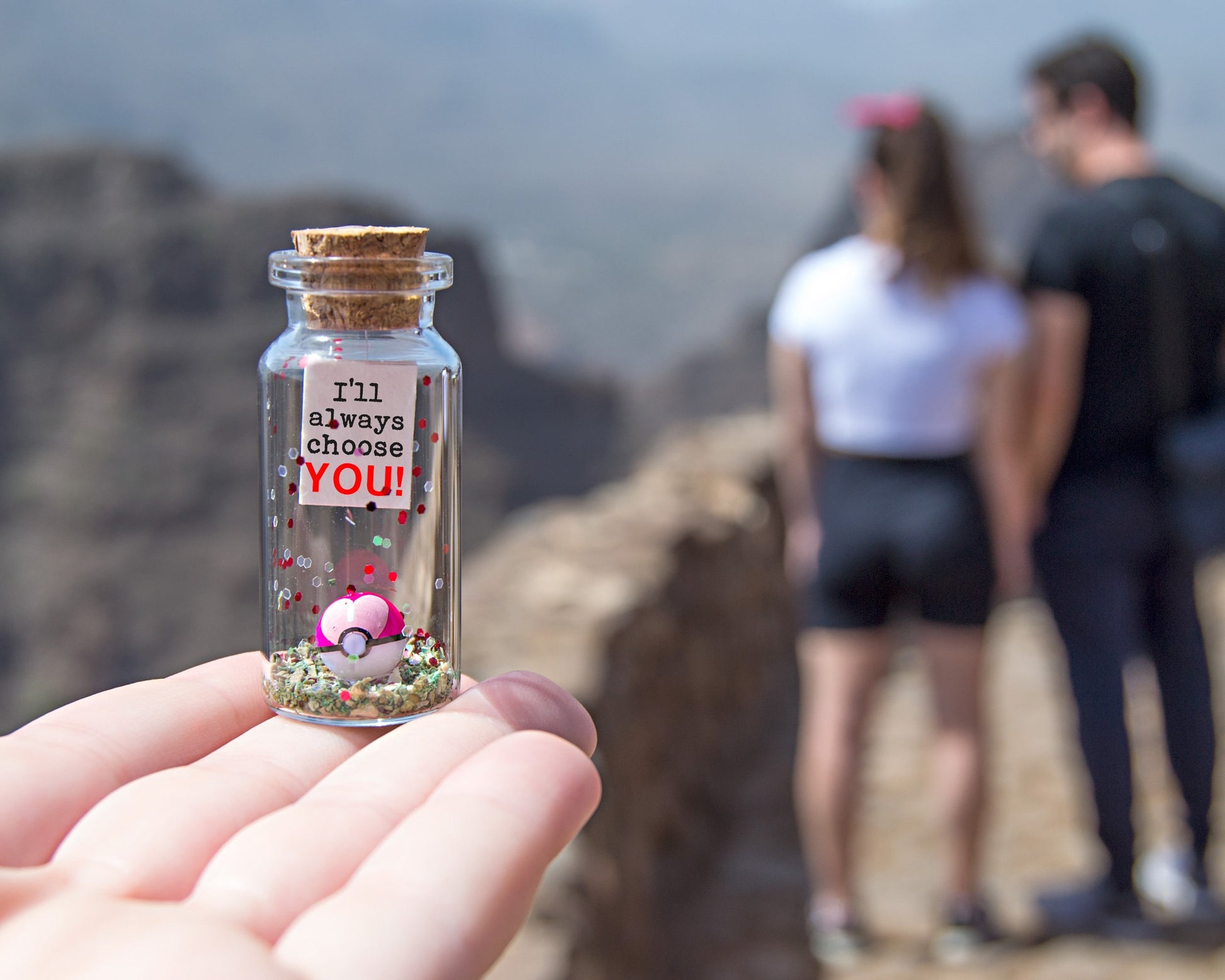Love Ball Message Bottle, Valentine's Gift for Boyfriend or Girlfriend