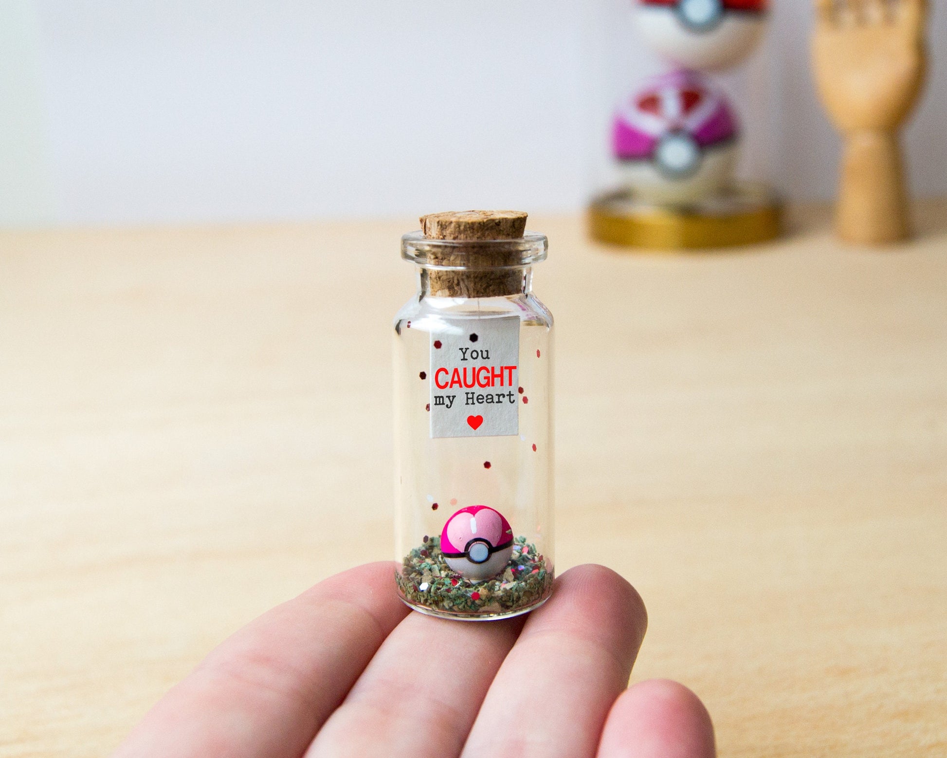 Love Ball Message Bottle, Valentine's Gift for Boyfriend or Girlfriend