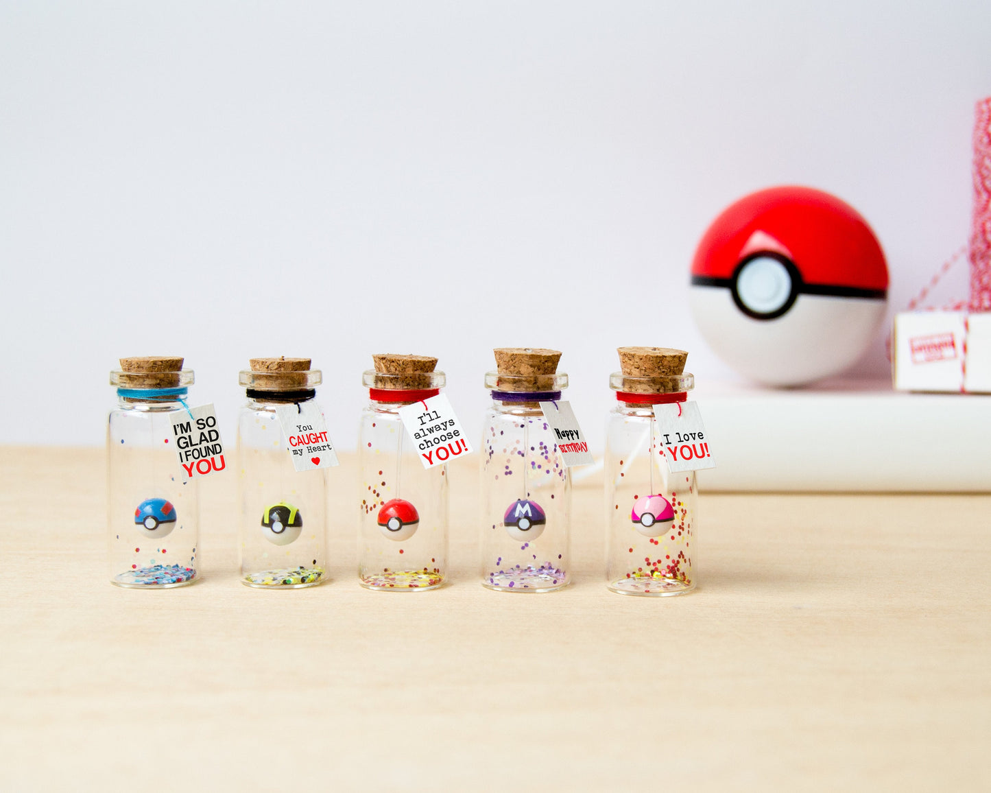 Love Ball Message Bottle: Valentine's Day Gift for Boyfriend, Girlfriend