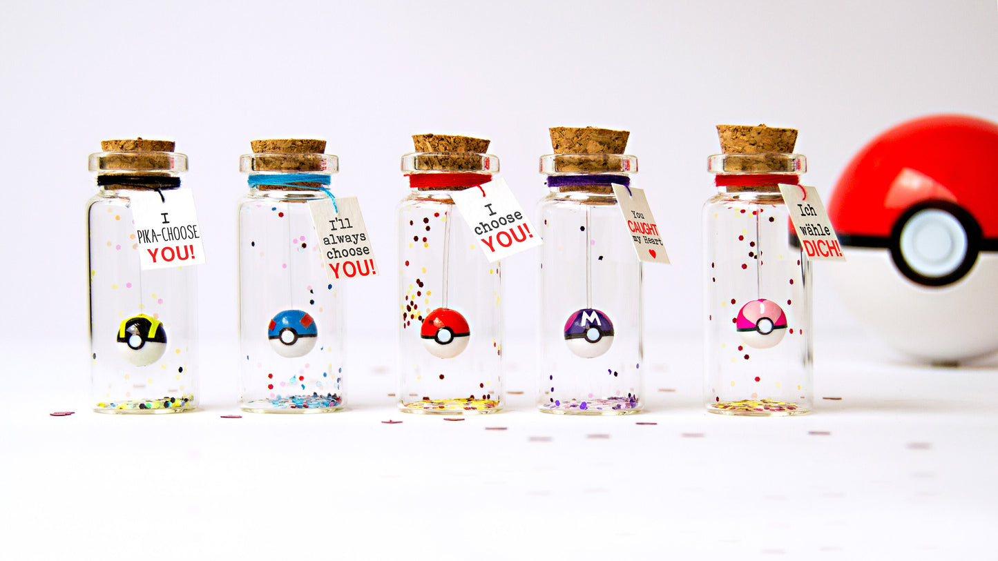 Ultra Ball Gift in Glass Bottle, Gamer Boyfriend Gift