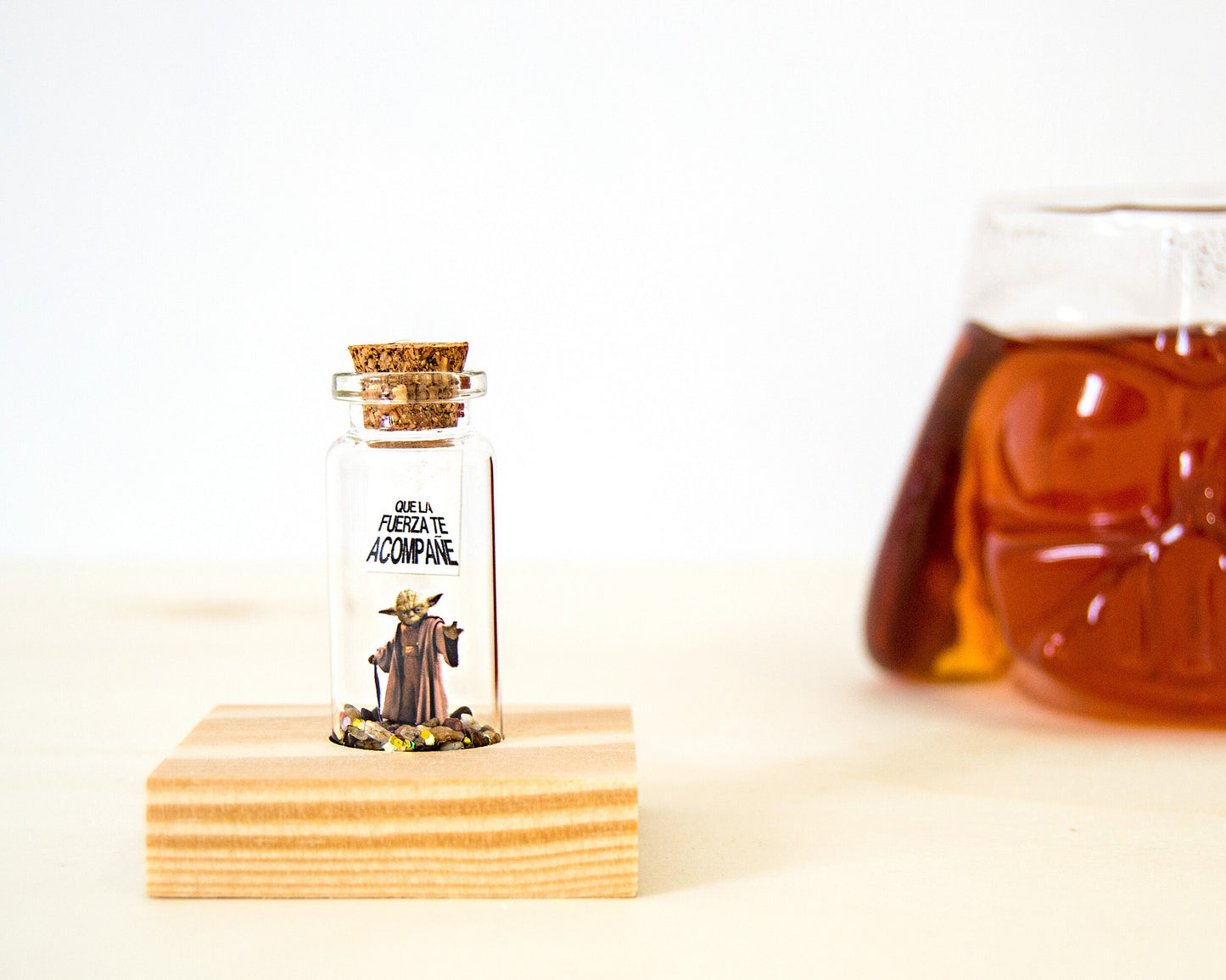 Personalized 'May The Force Be With You' Gift Bottle - Gamer, Nerd, Friend
