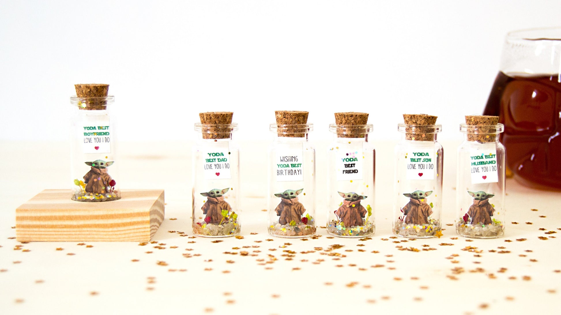 Yoda Best Dad Miniature Message Bottle – Star Wars Gift