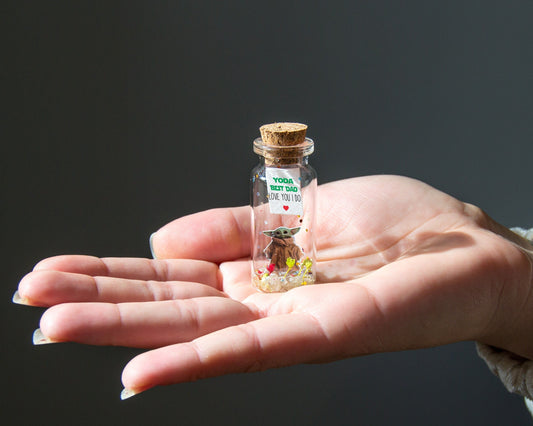 Yoda Best Dad Miniature Message Bottle – Star Wars Gift