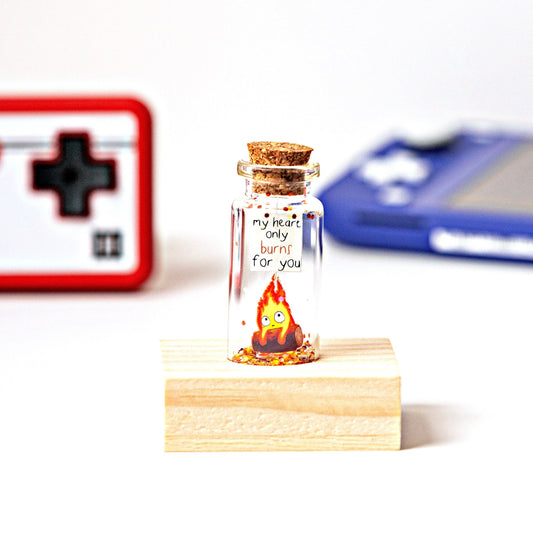 Anime Fire Spirit Gift Bottle, Personalized Message