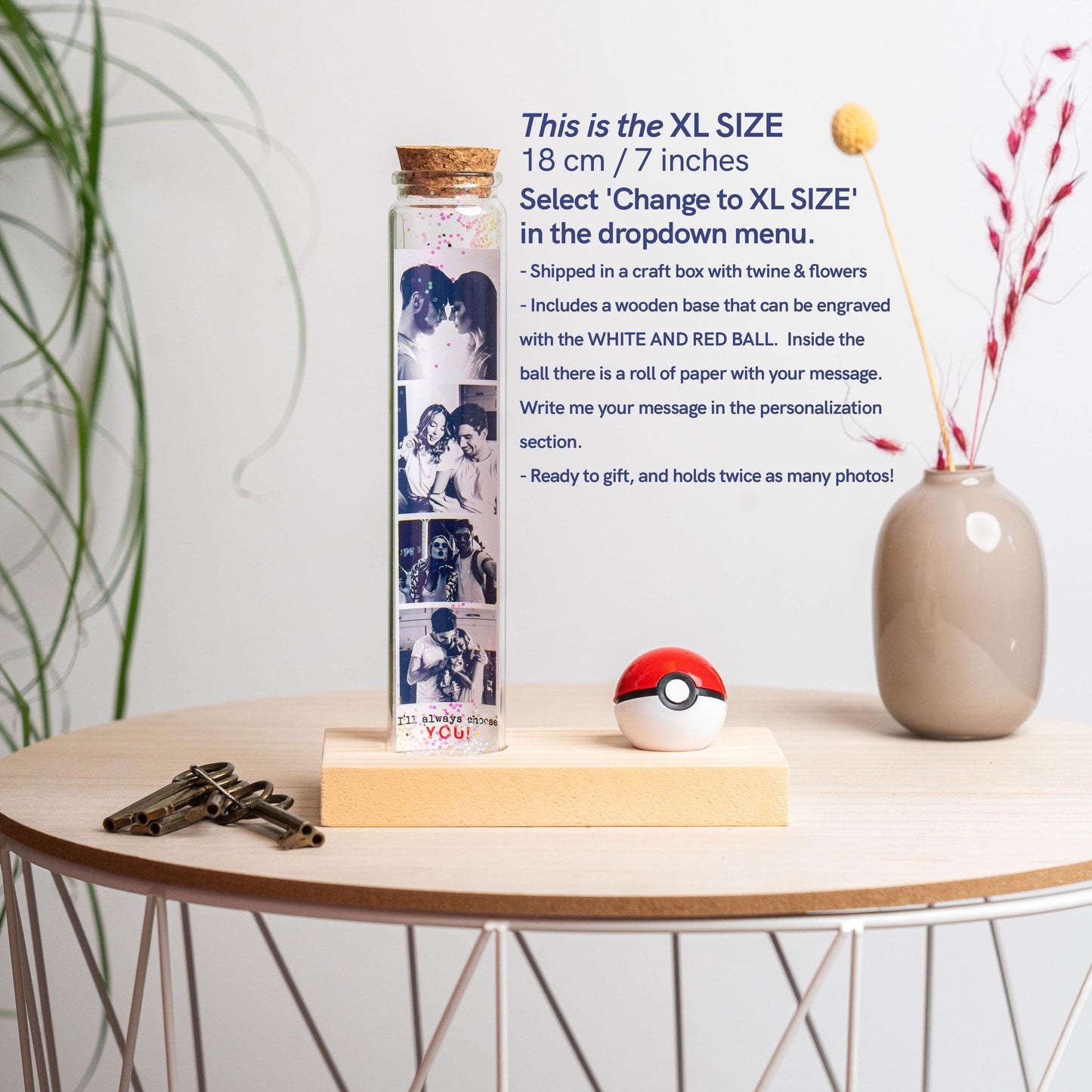 Valentines Day Gift For Boyfriend, Unique Birthday Present For Men, Dad, Anniversary Gifts For Him I choose You Photo Gifts Romantic Husband