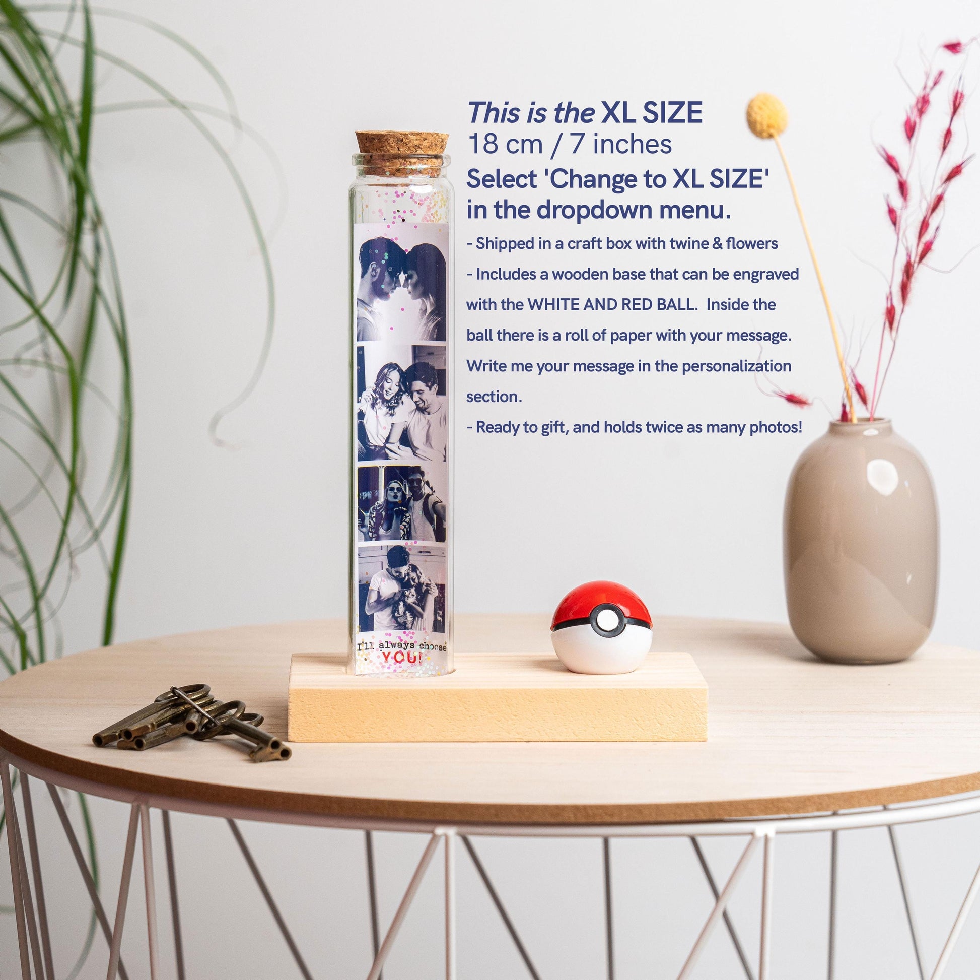Valentines Day Gift For Boyfriend, Unique Birthday Present For Men, Dad, Anniversary Gifts For Him I choose You Photo Gifts Romantic Husband