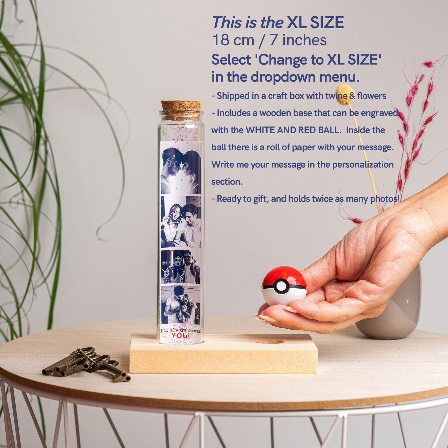 Valentines Day Gift For Boyfriend, Unique Birthday Present For Men, Dad, Anniversary Gifts For Him I choose You Photo Gifts Romantic Husband