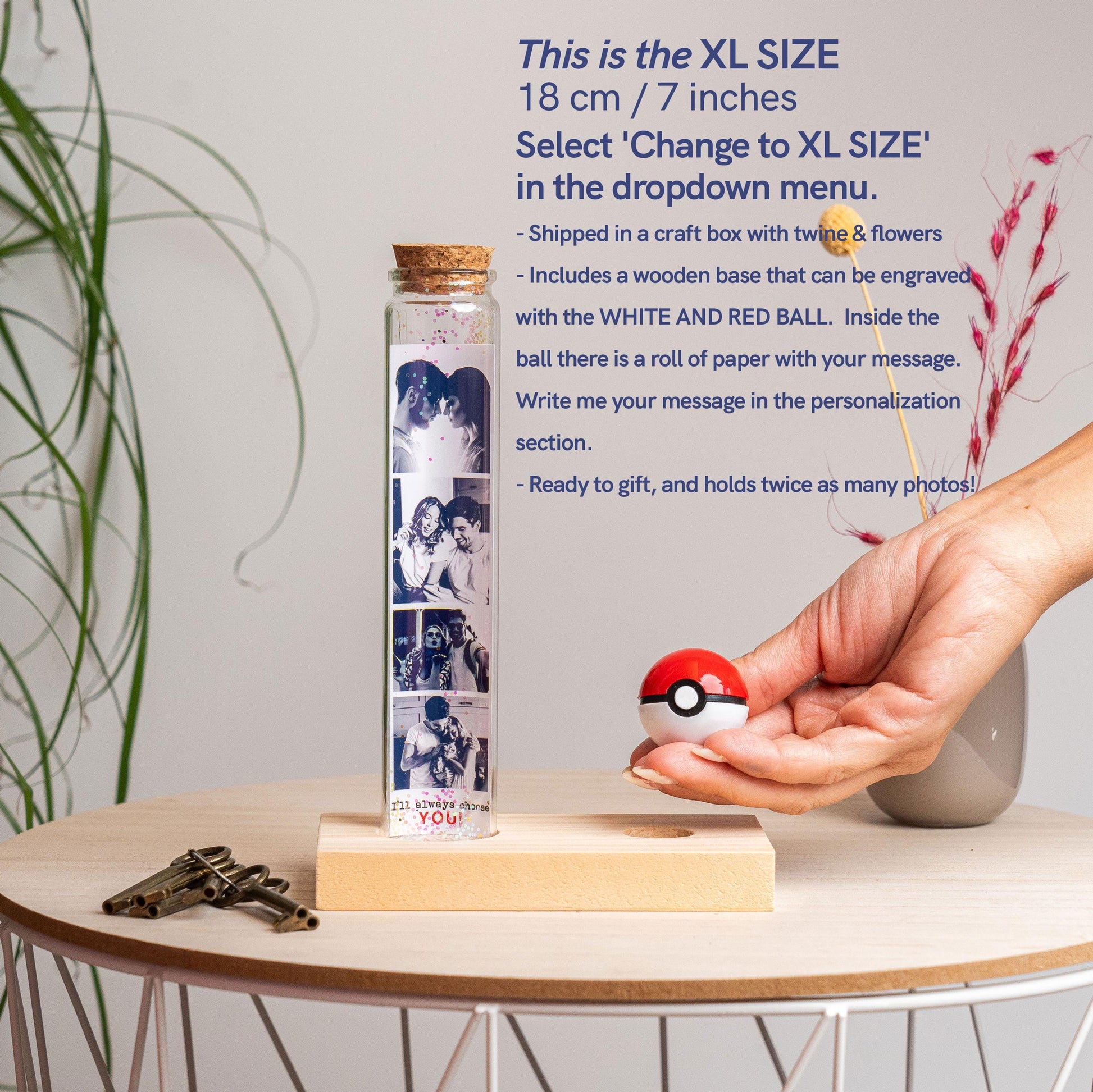 Valentines Day Gift For Boyfriend, Unique Birthday Present For Men, Dad, Anniversary Gifts For Him I choose You Photo Gifts Romantic Husband