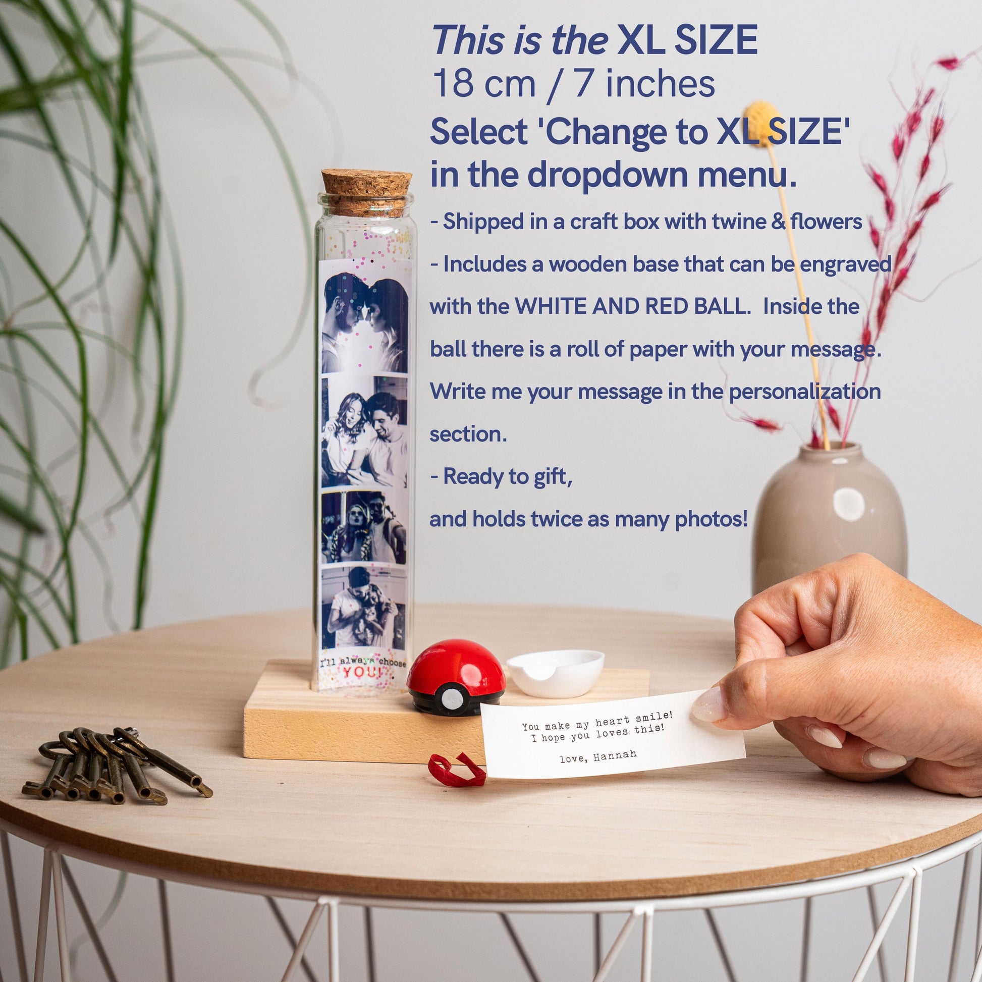 Valentines Day Gift For Boyfriend, Unique Birthday Present For Men, Dad, Anniversary Gifts For Him I choose You Photo Gifts Romantic Husband