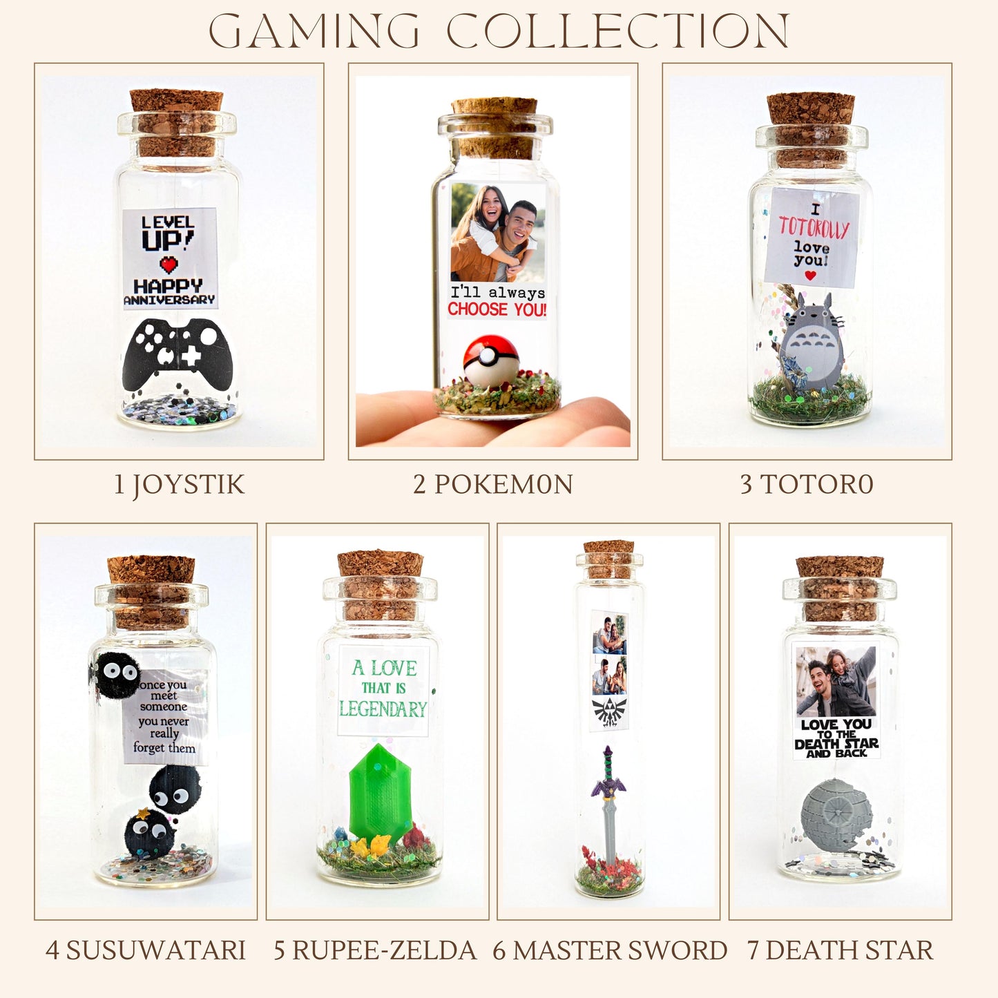 Valentine's Day Gift for Him, Star Wars, Master Sword, Rupee Zelda, I choose you, Joystick, Boyfriend, Gaming, fathers day, Birthday Bottle
