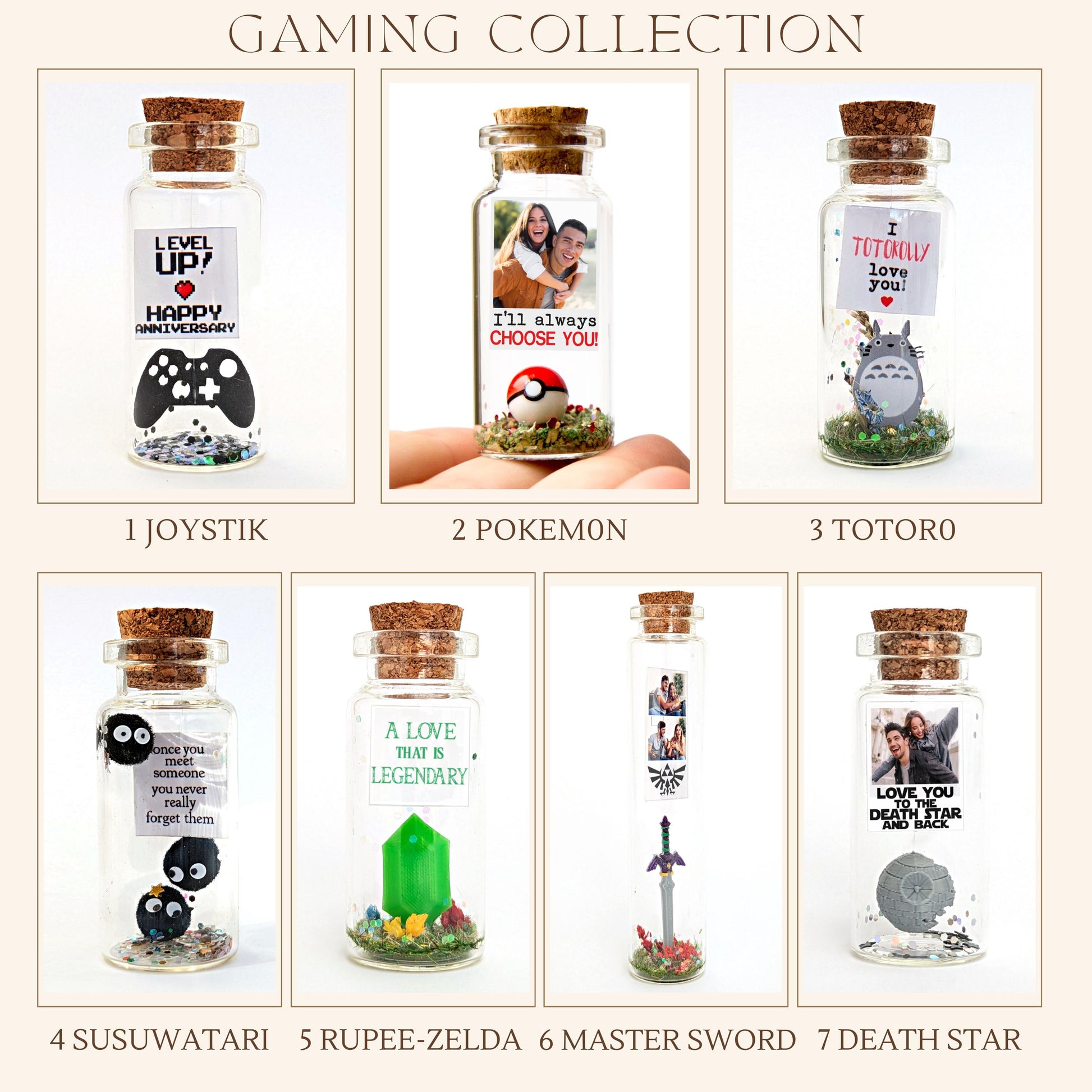 Valentine's Day Gift for Him, Star Wars, Master Sword, Rupee Zelda, I choose you, Joystick, Boyfriend, Gaming, fathers day, Birthday Bottle