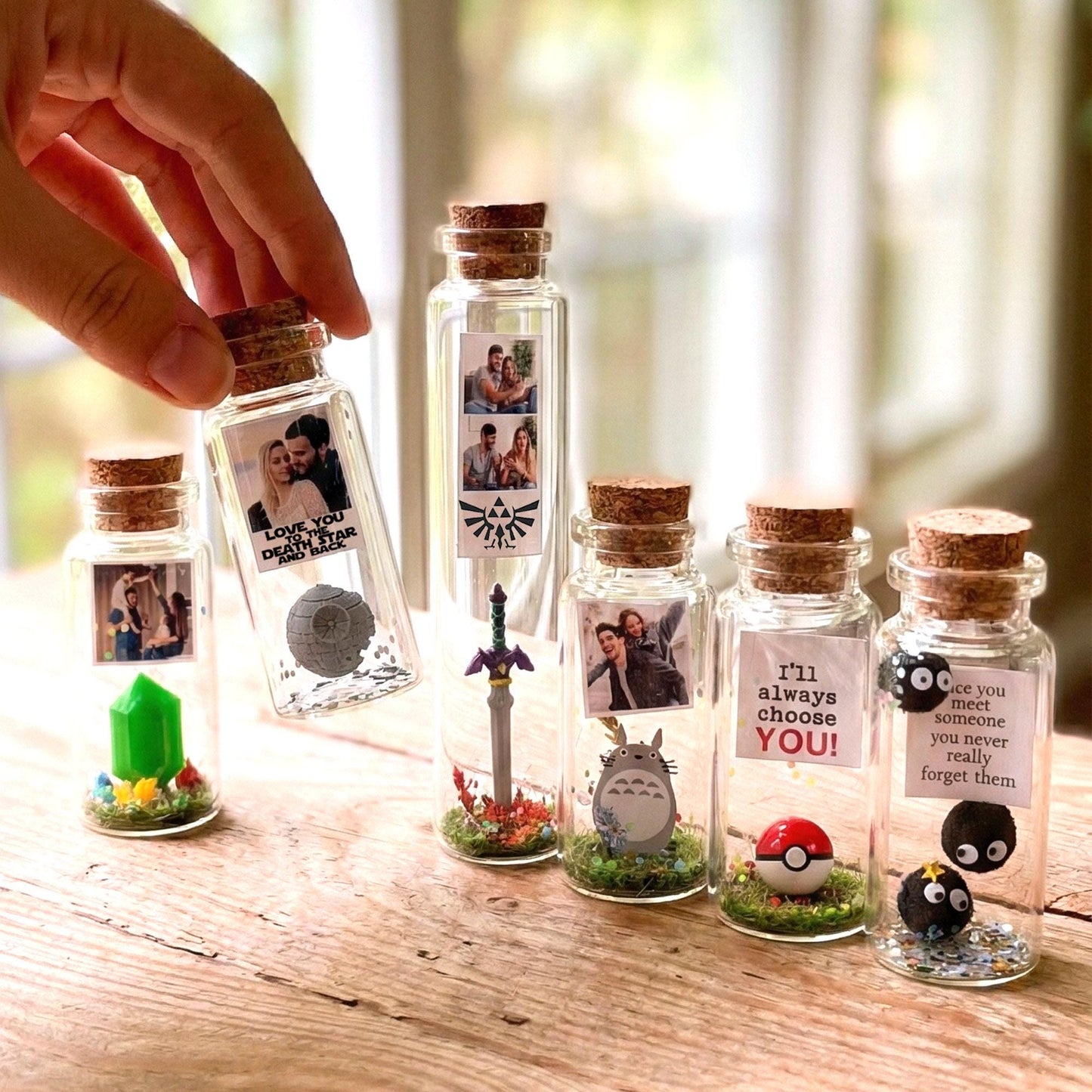 Valentine's Day Gift for Him, Legend of Zelda Bottle, Link, Master Sword, Rupee Zelda, Legendary love, Boyfriend, Gaming, Birthday present