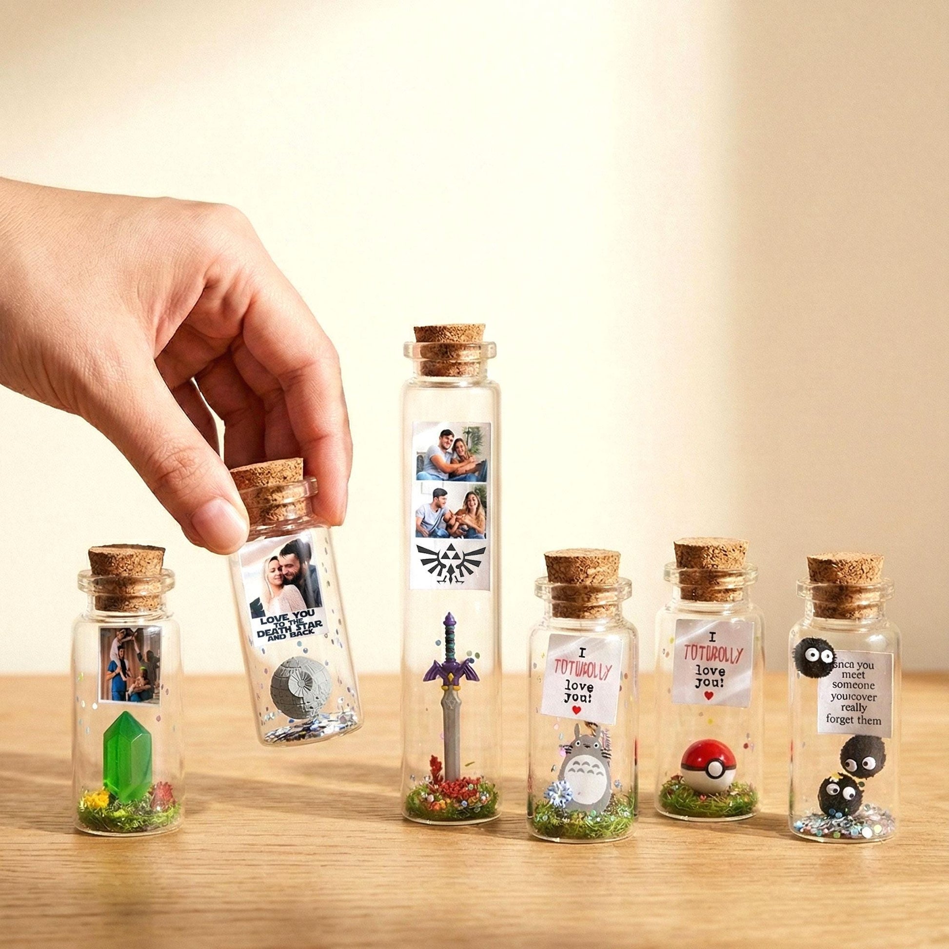 Valentine's Day Gift for Him, Legend of Zelda Bottle, Link, Master Sword, Rupee Zelda, Legendary love, Boyfriend, Gaming, Birthday present